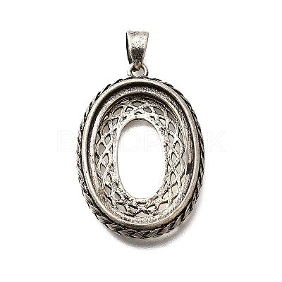 Brass Pendant Cabochon Settings KK-M313-22AS-1