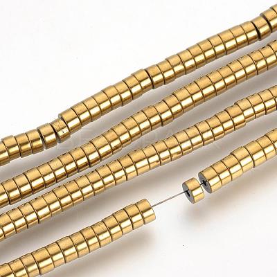 Electroplate Non-magnetic Synthetic Hematite Beads Spacers Strands G-Q486-73F-1