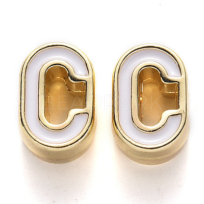 Rack Plating Alloy Enamel Beads ENAM-S122-033C-NR-1