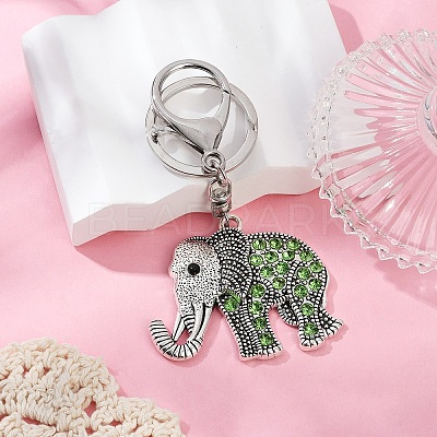 Alloy Rhinestone Keychain KEYC-YW00178-03-1