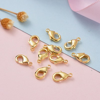 Brass Lobster Claw Clasps KK-901-G-NF-1