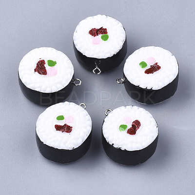 Resin Pendants X-RESI-T028-21-1