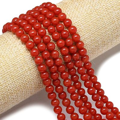 Natural Malaysia Jade Beads Strands G-B165-C10-6mm-1