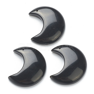 Natural Obsidian Pendants G-A182-01D-1