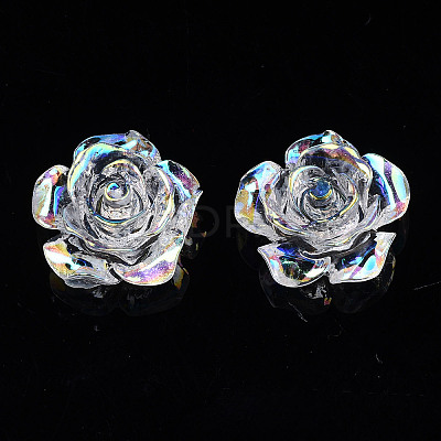 Transparent Resin Cabochons CRES-N030-001B-06-1