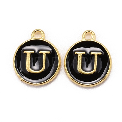 Golden Plated Alloy Charms X-ENAM-S118-02U-1