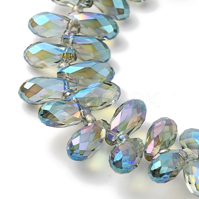 Electroplate Glass Beads Strands EGLA-B006-01A-HR02-1
