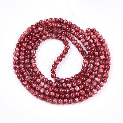 Baking Paint Glass Beads Strands DGLA-N003-4mm-A02-1