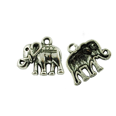Tibetan Style Alloy Charms Pendants TIBEP-A124745-AS-FF-1