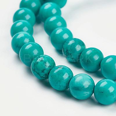 Natural Magnesite Beads Strands G-K205-02-8mm-1
