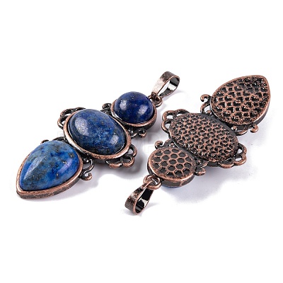 Natural Lapis Lazuli Pendants G-Q158-04-03-1