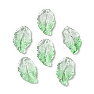 Dyed & Heated Glass Pendants X1-GLAA-B009-06C-1