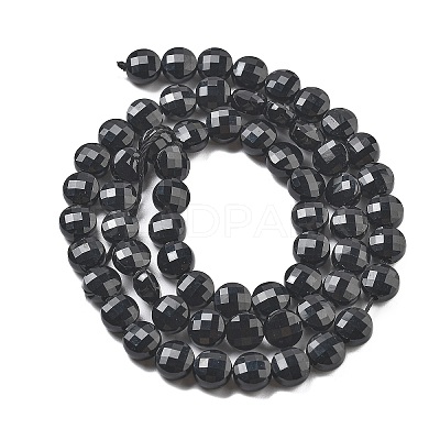 Natural Black Onyx(Dyed & Heated) Beads Strands G-C179-A10-02-1