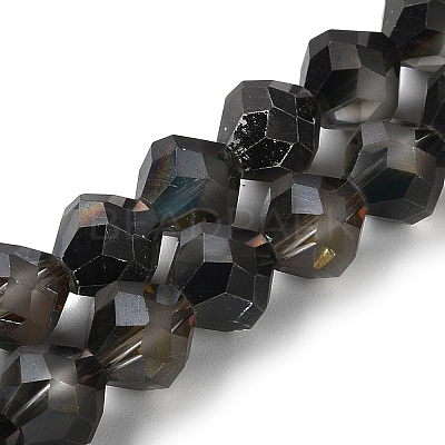 Electroplate Transparent Glass Beads Strands EGLA-I019-HR01-1