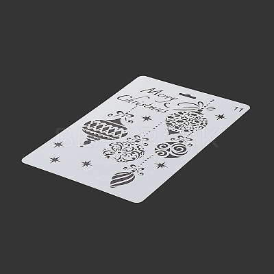 Creative Christmas Plastic Drawing Stencil DIY-L007-11-1