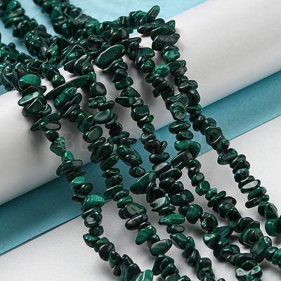 Natural Malachite Beads Strands G-G0003-B41-1