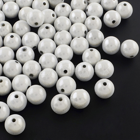 Spray Painted Acrylic Beads MACR-Q154-16mm-001-1