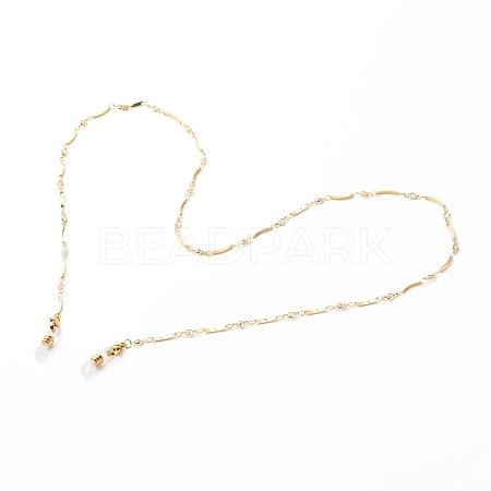 Handmade Brass Link Chain Eyeglasses Chains AJEW-EH00365-1