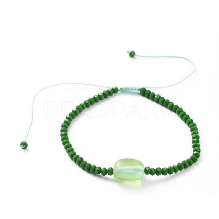 (Jewelry Parties Factory Sale)Nylon Thread Braided Bead Bracelets BJEW-JB04807-02-1