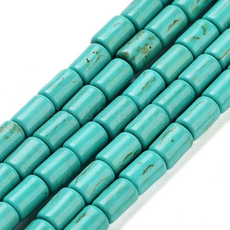 Synthetic Turquoise Beads Strands X-TURQ-G120-4x6mm-13-1