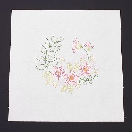 DIY Embroidery Fabric with Eliminable Pattern DIY-P032-C03-1