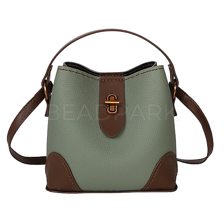 DIY PU Leather Crossbody Bucket Bag Making Kits FB-CBA9065-03-1