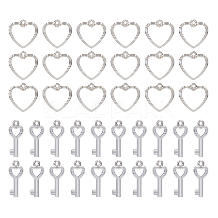 DICOSMETIC 300Pcs 2 Style CCB Plastic Charms CCB-DC0001-03-1