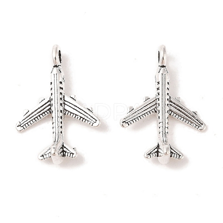 Tibetan Style Alloy Airliner Pendants X-TIBEB-A101638-AS-FF-1