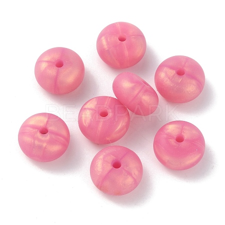 Rondelle Food Grade Eco-Friendly Silicone Beads SIL-TAC0010-04B-1