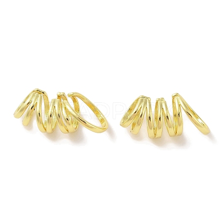 Brass Cuff Earrings for Women EJEW-I305-05G-1