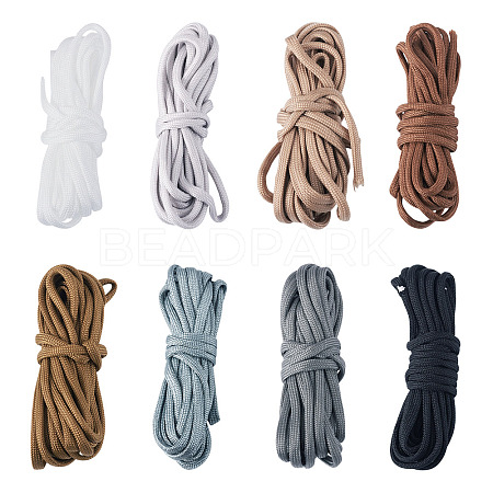 32M 8 Colors 7 Inner Cores Polyester & Spandex Cord Ropes RCP-TA0001-05-1