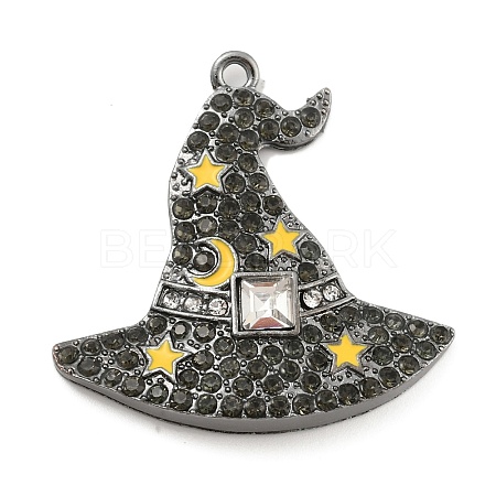 Alloy with Glass Rhinestone Pendants FIND-B033-01A-B-1
