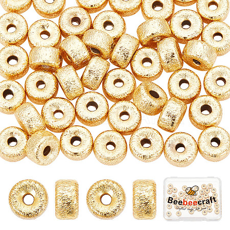 Beebeecraft 50Pcs Brass Beads KK-BBC0012-09A-1