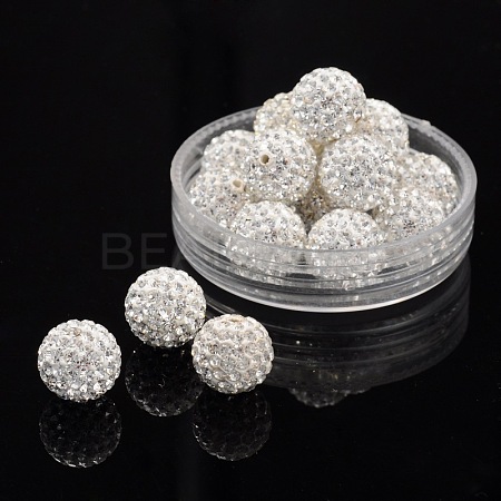 Pave Disco Ball Beads RB-Q195-12mm-001-1