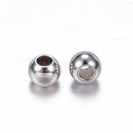 201 Stainless Steel Beads STAS-D447-39B-1