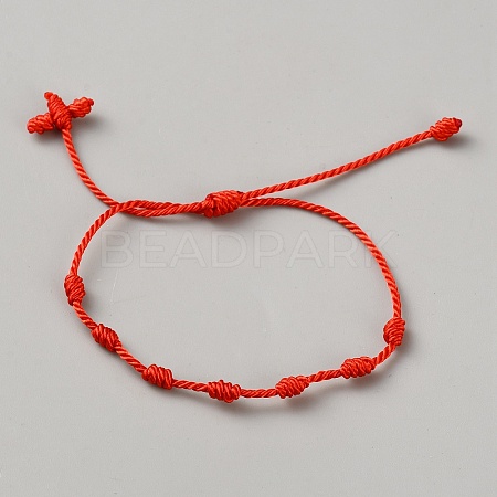 Nylon Cord Braided Bracelets for Men Women BJEW-WH0031-022A-1