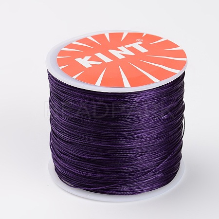 Round Waxed Polyester Cords YC-K002-0.6mm-06-1