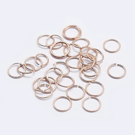 925 Sterling Silver Open Jump Rings STER-F036-02RG-0.7x5mm-1