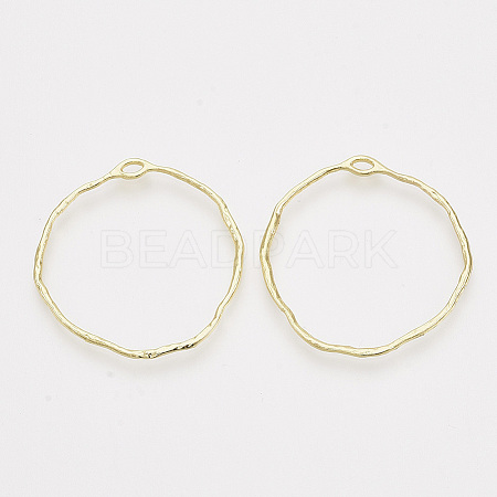 Alloy Open Back Bezel Pendants X-PALLOY-S121-82A-1