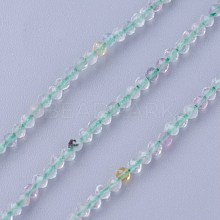 Natural Fluorite Beads Strands G-F619-01-2mm-1