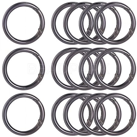 10Pcs Alloy Spring Gate Rings FIND-SP0001-38B-1