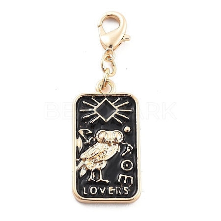 Tarot Alloy Enamel Pendant Decoration LS-HJEW-P021-01A-G-1