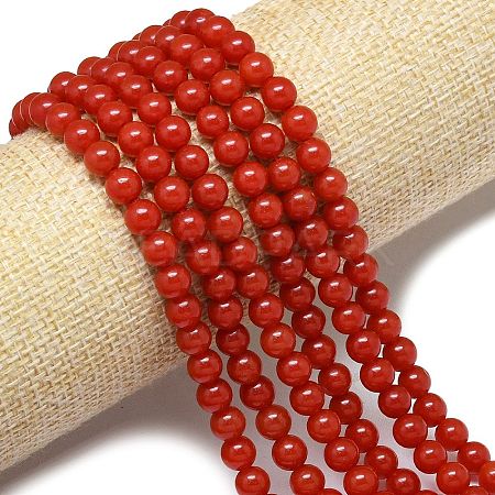 Natural Malaysia Jade Beads Strands G-B165-C10-6mm-1