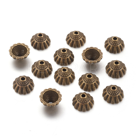 Tibetan Style Alloy Bead Caps MLF9305Y-NF-1