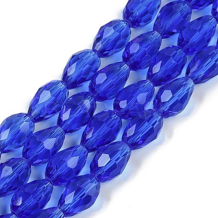 Transparent Glass Beads Strands EGLA-N013-T8mm-D11-1