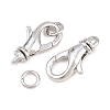 Brass Lobster Claw Clasps KK-H287-08B-P-2