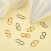 10Pcs 2 Colors 304 Stainless Steel S Hook Clasps STAS-YW0001-31-4