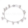 304 Stainless Steel Charm Anklets AJEW-P069-07P-1