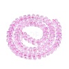 Crackle Transparent Glass Beads Strands GLAA-N068-03A-12-2
