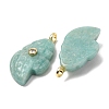 Natural Mixed Stone Carved Pendants G-H357-05G-4